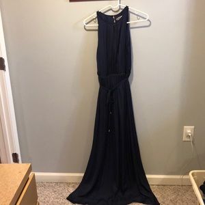 Jennifer Lopez high neck maxi dress.